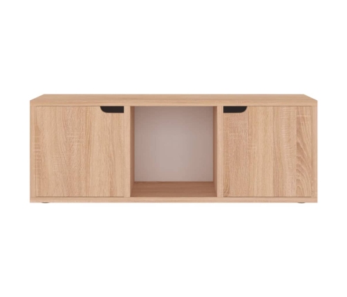 Mueble de TV madera ingeniería roble Sonoma 88,5x27,5x30,5 cm