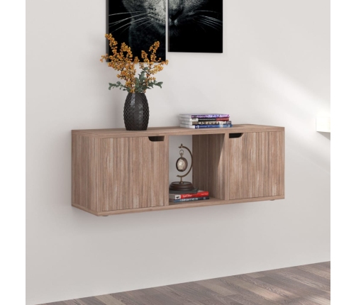 Mueble TV madera de ingeniería roble sonoma 88,5x27,5x30,5 cm