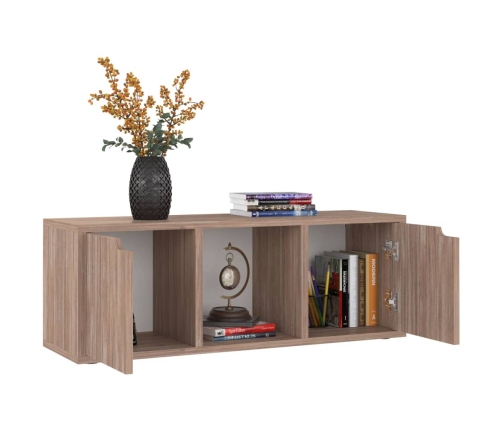 Mueble TV madera de ingeniería roble sonoma 88,5x27,5x30,5 cm