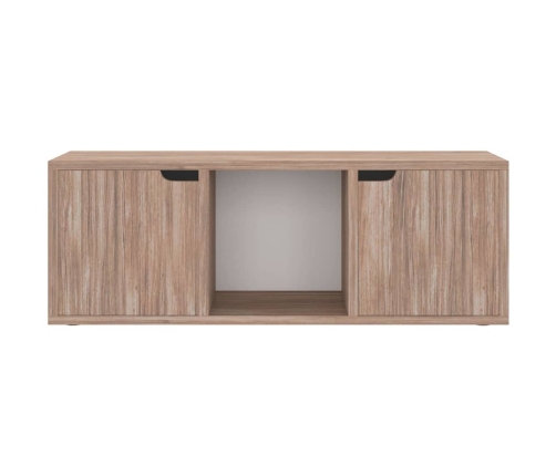 Mueble TV madera de ingeniería roble sonoma 88,5x27,5x30,5 cm