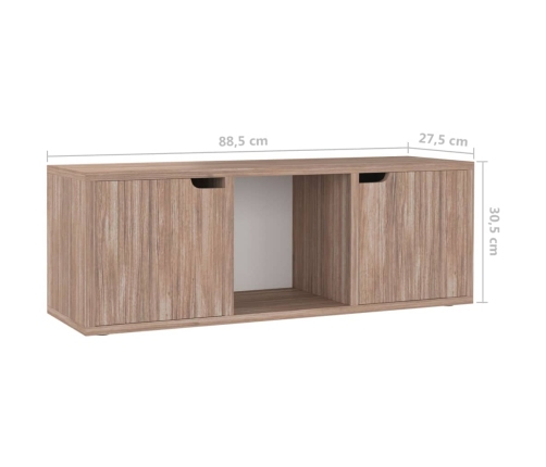 Mueble TV madera de ingeniería roble sonoma 88,5x27,5x30,5 cm