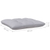 Juego muebles de jardín 3 pzas cojines gris madera pino maciza