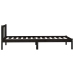 vidaXL Estructura de cama madera maciza pino individual negro 90x190cm