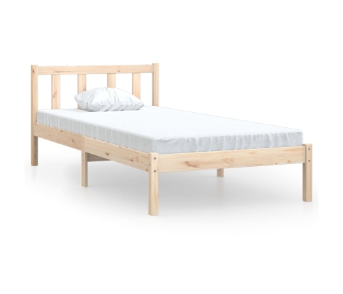 Estructura de cama sin colchón madera maciza 90x200 cm