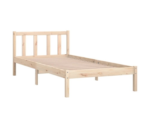 Estructura de cama sin colchón madera maciza 90x200 cm