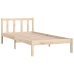 Estructura de cama sin colchón madera maciza 90x200 cm