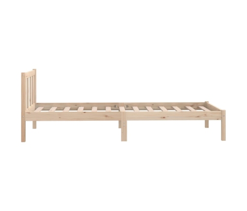 Estructura de cama sin colchón madera maciza 90x200 cm