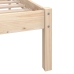 Estructura de cama sin colchón madera maciza 90x200 cm