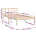 Estructura de cama sin colchón madera maciza 90x200 cm