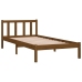 Estructura de cama madera maciza pino marrón miel 90x200 cm