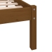 Estructura de cama madera maciza pino marrón miel 90x200 cm