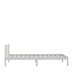 Estructura de cama sin colchón madera maciza blanco 100x200 cm