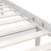 Estructura de cama sin colchón madera maciza blanco 100x200 cm