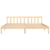 Estructura de cama madera maciza de pino 200x200 cm