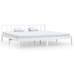 vidaXL Estructura de cama de madera maciza de pino blanca 200x200 cm