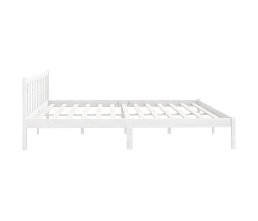 vidaXL Estructura de cama de madera maciza de pino blanca 200x200 cm