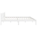 vidaXL Estructura de cama de madera maciza de pino blanca 200x200 cm