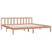 Estructura de cama madera maciza pino marrón miel 200x200 cm