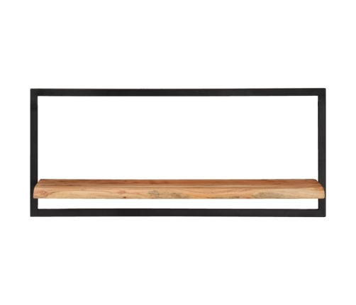 vidaXL Estantes de pared 2 unidades madera maciza acacia 80x25x35 cm