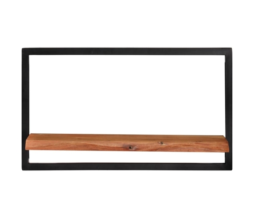 vidaXL Estantes de pared 2 unidades madera maciza acacia 60x25x35 cm