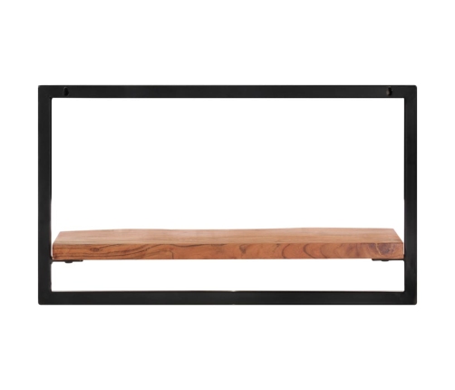 vidaXL Estantes de pared 2 unidades madera maciza acacia 60x25x35 cm