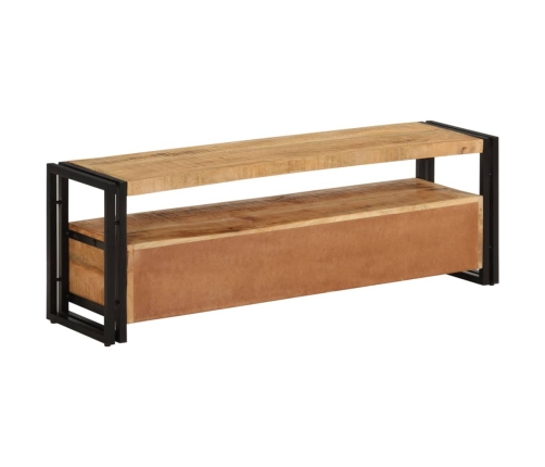 Mueble de TV madera maciza de mango 120x30x40 cm