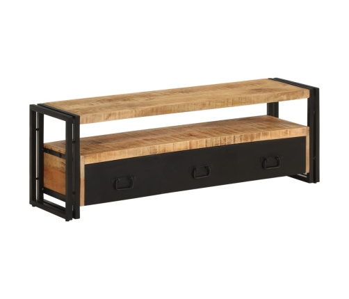 Mueble de TV madera maciza de mango 120x30x40 cm