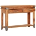 Mesa consola de madera maciza de acacia 110x34x74 cm