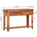 Mesa consola de madera maciza de acacia 110x34x74 cm