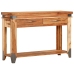 Mesa consola de madera maciza de acacia 110x34x74 cm