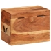 Caja de almacenaje madera maciza de acacia 39x28x31 cm