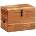 Caja de almacenaje madera maciza de acacia 39x28x31 cm