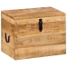 Caja de almacenaje madera maciza de mango 39x28x31 cm