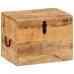 Caja de almacenaje madera maciza de mango 39x28x31 cm