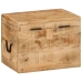 Caja de almacenaje madera maciza de mango 39x28x31 cm