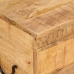 Caja de almacenaje madera maciza de mango 39x28x31 cm