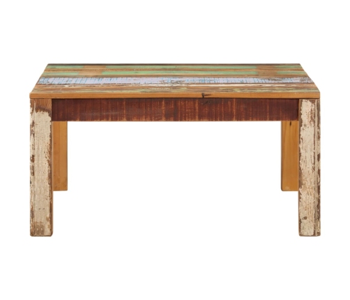 vidaXL Mesa de centro de madera maciza reciclada 80x80x40 cm