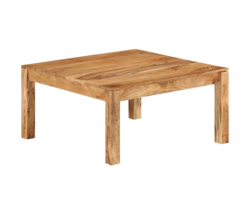 Mesa de centro de madera maciza de acacia 80x80x40 cm