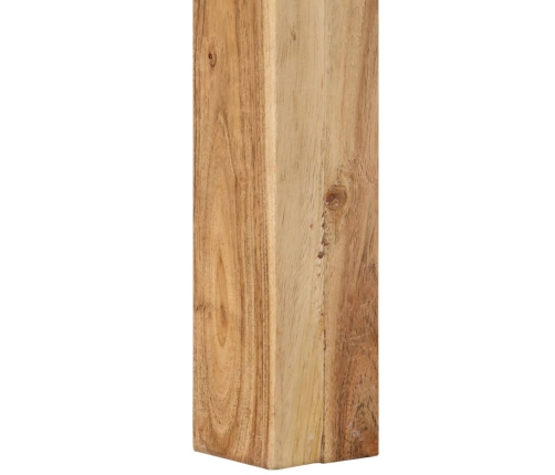 vidaXL Mesa de centro de madera maciza de acacia 80x80x40 cm