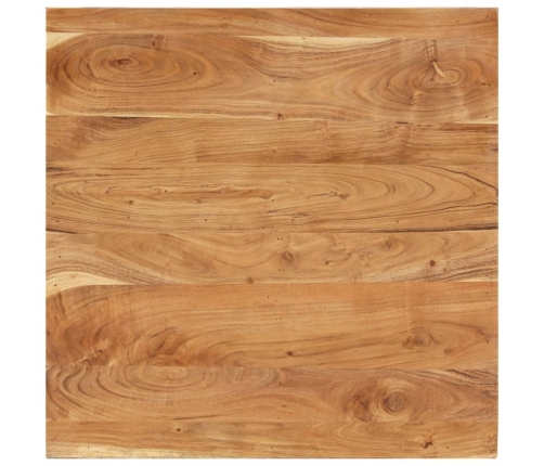 vidaXL Mesa de centro de madera maciza de acacia 80x80x40 cm