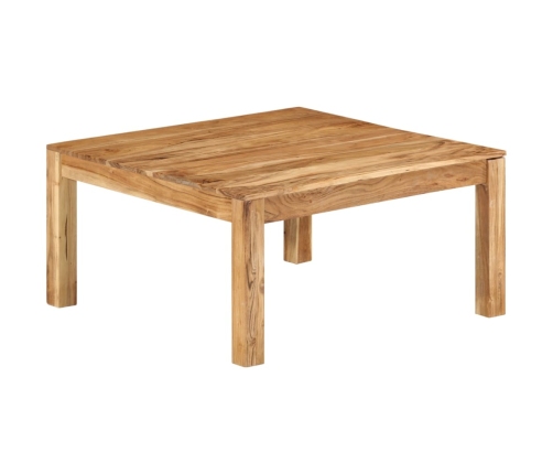 Mesa de centro de madera maciza de acacia 80x80x40 cm