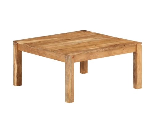 Mesa de centro de madera maciza de acacia 80x80x40 cm