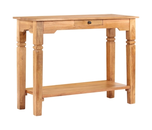 Mesa consola de madera maciza de acacia 100x40x76 cm