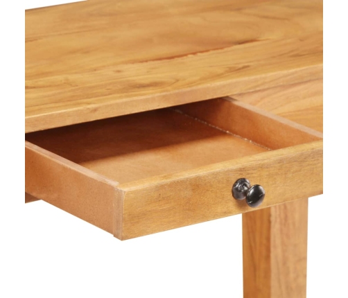 Mesa consola de madera maciza de acacia 100x40x76 cm