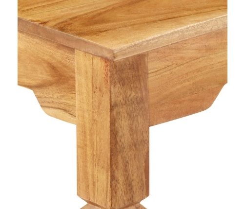 Mesa consola de madera maciza de acacia 100x40x76 cm