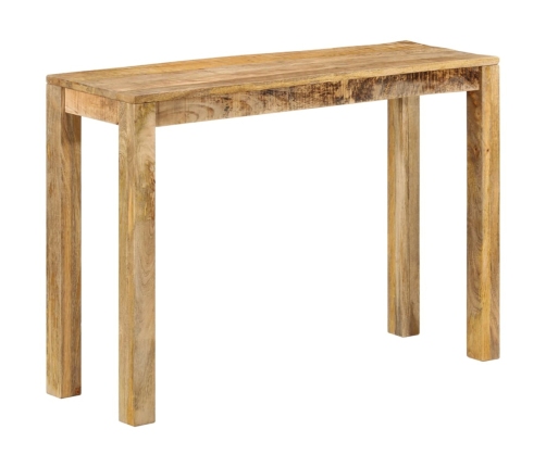 Mesa consola de madera de mango rugosa 110x35x76 cm