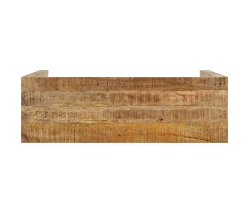 Mesa consola de madera de mango rugosa 110x35x76 cm