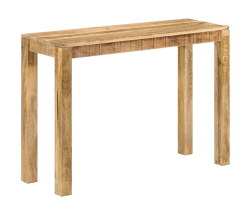 Mesa consola de madera de mango rugosa 110x35x76 cm