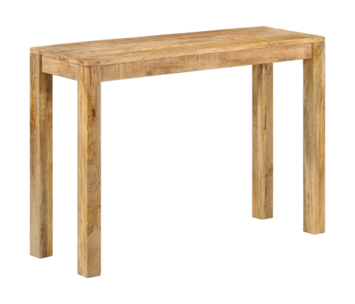 Mesa consola de madera de mango rugosa 110x35x76 cm