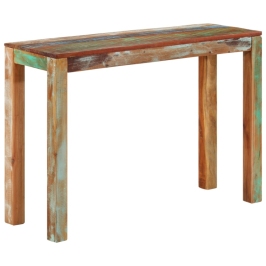 Mesa consola de madera maciza reciclada 110x35x76 cm